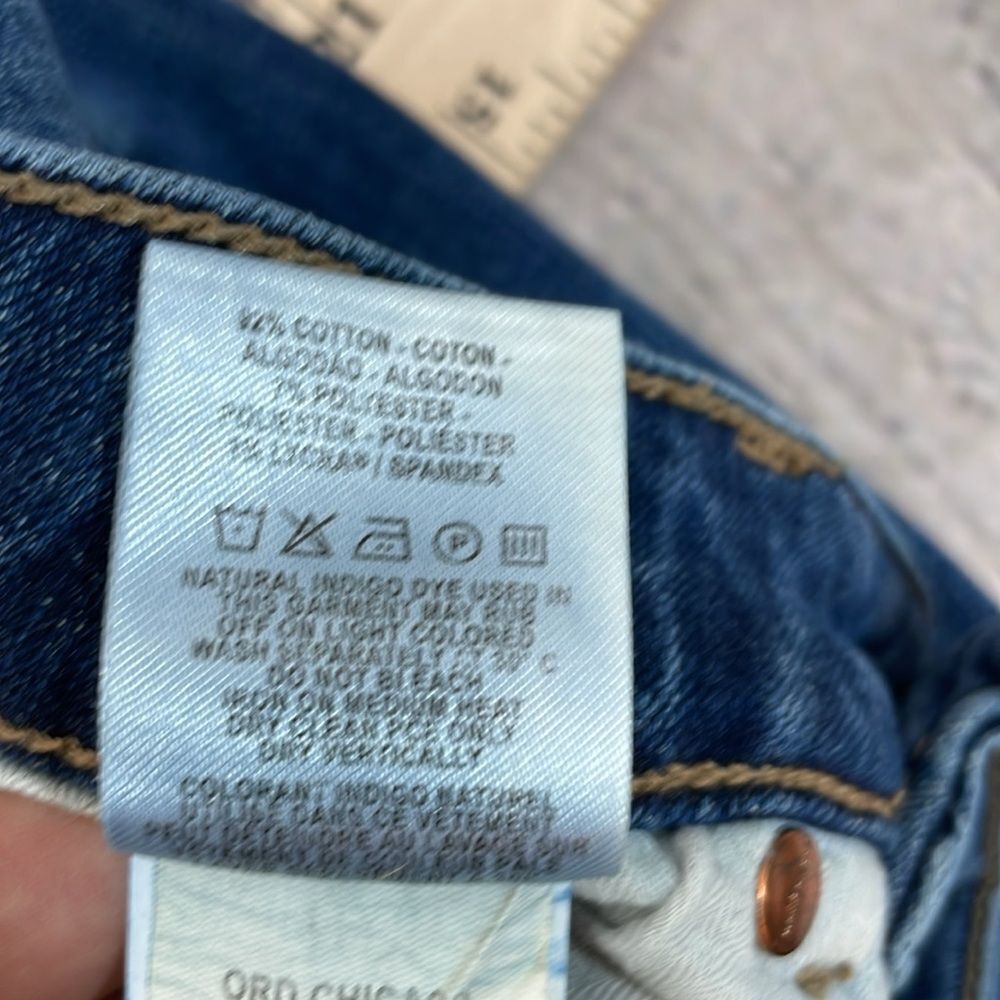 Warp + Weft ORD Chicago Straight Jeans Mens 32x34 Medium Wash Blue Stretch Denim - Picture 11 of 14